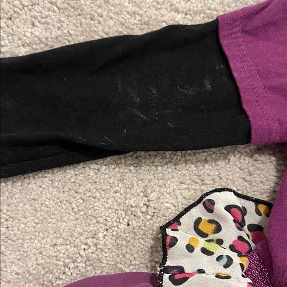 Good🎉 condition BUSTER BROWN Purple Kids Shirt with Black Sleeves-24 months - Picture 8 of 9